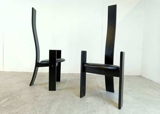 Image 1 of 8x Vico Magistretti Golem stoelen