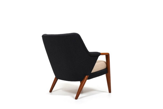 Image 1 of Nieuwe gestoffeerde Deense Teakhouten fauteuil 1960