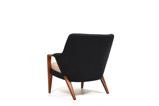 Image 1 of Nieuwe gestoffeerde Deense Teakhouten fauteuil 1960