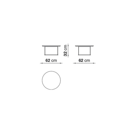 2x B&B Italia Fat Fat salontafel