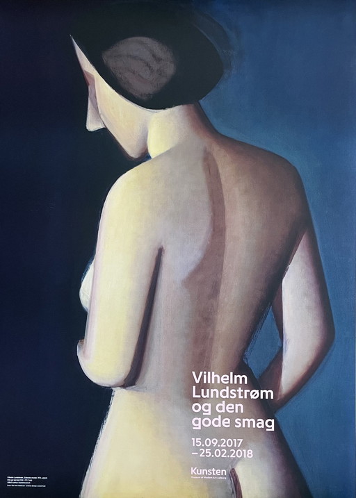 Vilhelm Lundstrom (1983-1950), Staende Model,1931, Udsnit, Tentoonstellingsaffiche