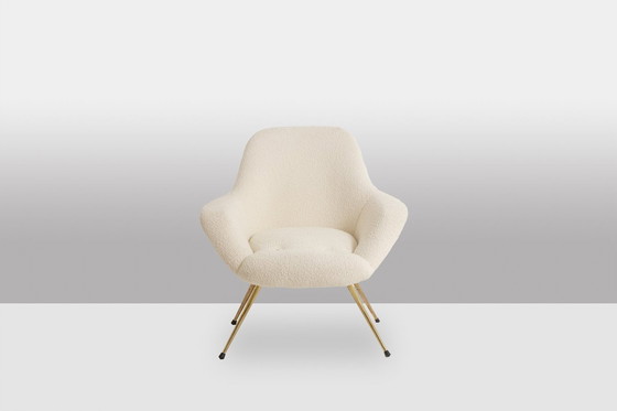 Image 1 of Paar verguld messing Cocktail fauteuils. Circa 1960.