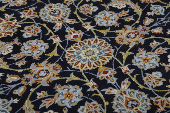 Image 1 of Origineel handgeknoopt Perzisch Tapijt Kashan Fijn Met Zijde 385 X 280 Cm Top Conditie