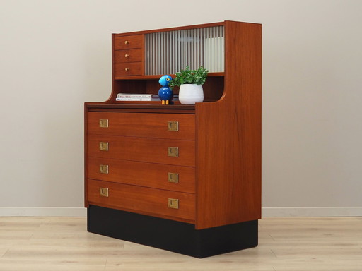 Teakhouten secretaire, Deens ontwerp, 1970S, Productie: Denemarken