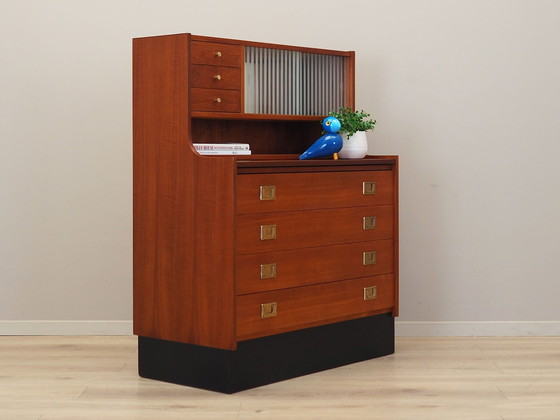 Image 1 of Teakhouten secretaire, Deens ontwerp, 1970S, Productie: Denemarken