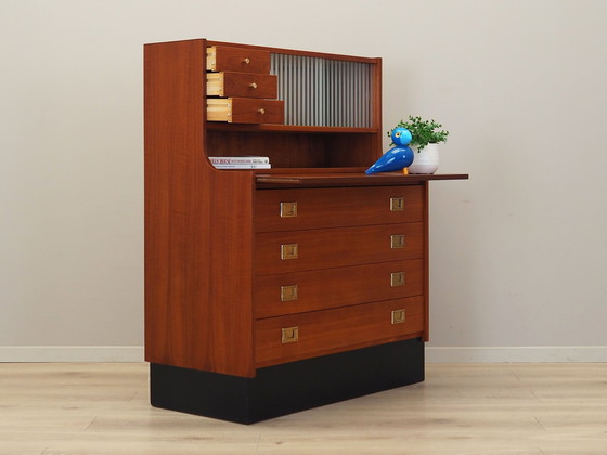 Image 1 of Teakhouten secretaire, Deens ontwerp, 1970S, Productie: Denemarken