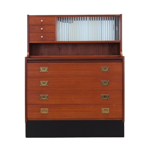 Teakhouten secretaire, Deens ontwerp, 1970S, Productie: Denemarken