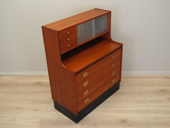 Image 1 of Teakhouten secretaire, Deens ontwerp, 1970S, Productie: Denemarken