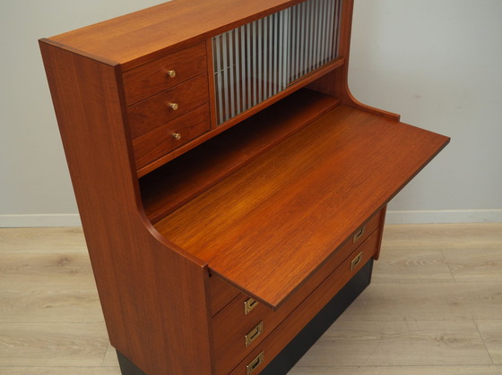 Image 1 of Teakhouten secretaire, Deens ontwerp, 1970S, Productie: Denemarken