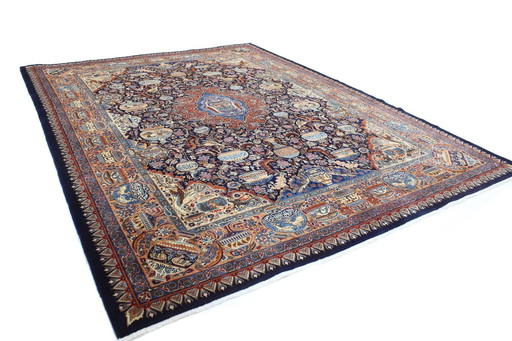 Origineel handgeknoopt Perzisch tapijt Kashmar Fine Paradise Design 400 X 296 Cm Topconditie