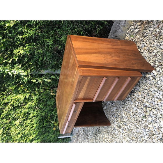 Image 1 of Vintage modernistisch teakhouten bureau, 1950