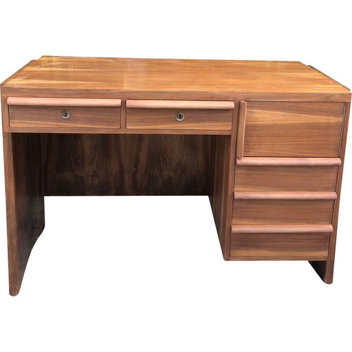 Vintage modernistisch teakhouten bureau, 1950