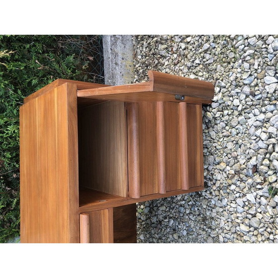 Image 1 of Vintage modernistisch teakhouten bureau, 1950