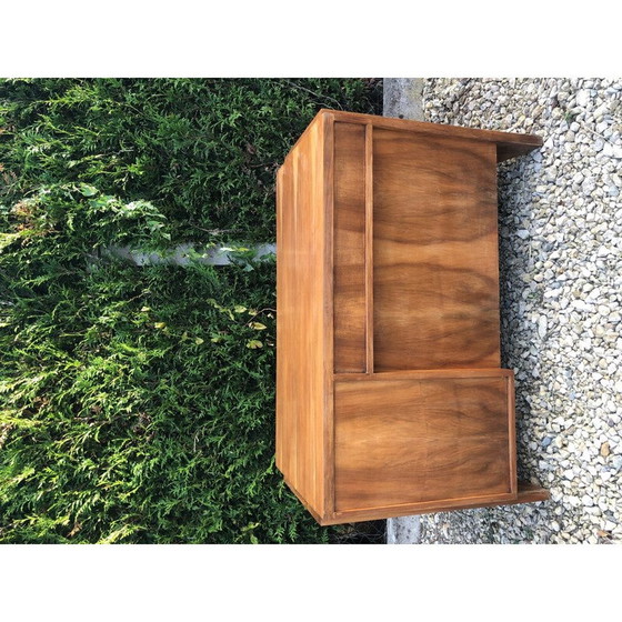 Image 1 of Vintage modernistisch teakhouten bureau, 1950