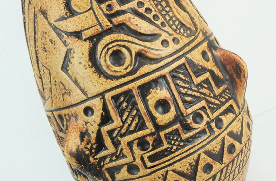 Image 1 of grote midden eeuwse FLOOR VASE anubis jasba model N 312 11 5