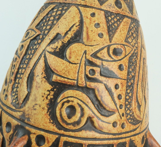 Image 1 of grote midden eeuwse FLOOR VASE anubis jasba model N 312 11 5