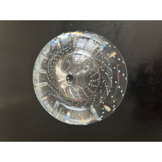 Image 1 of Vintage bubbel-kristallen soliflore, 1960