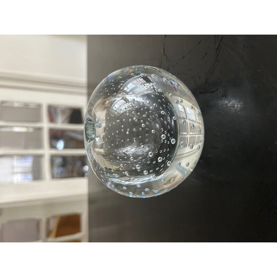 Image 1 of Vintage bubbel-kristallen soliflore, 1960