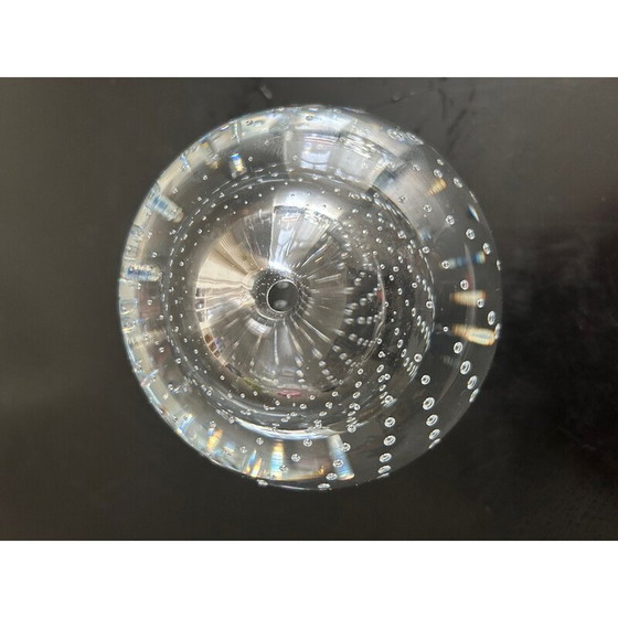 Image 1 of Vintage bubbel-kristallen soliflore, 1960