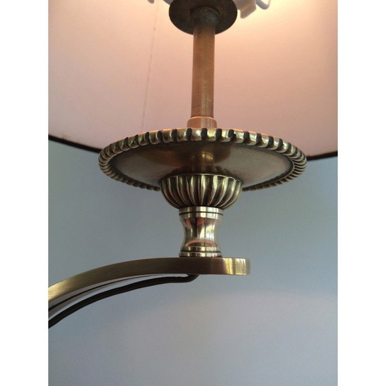 Image 1 of Vintage leeslamp met messing klauwpoten van Maison Jansen