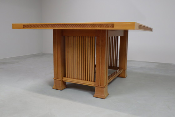 Image 1 of Husser 615 Dining Table By Frank Lloyd Wright Produced By Cassina