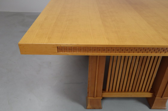 Image 1 of Husser 615 Dining Table By Frank Lloyd Wright Produced By Cassina