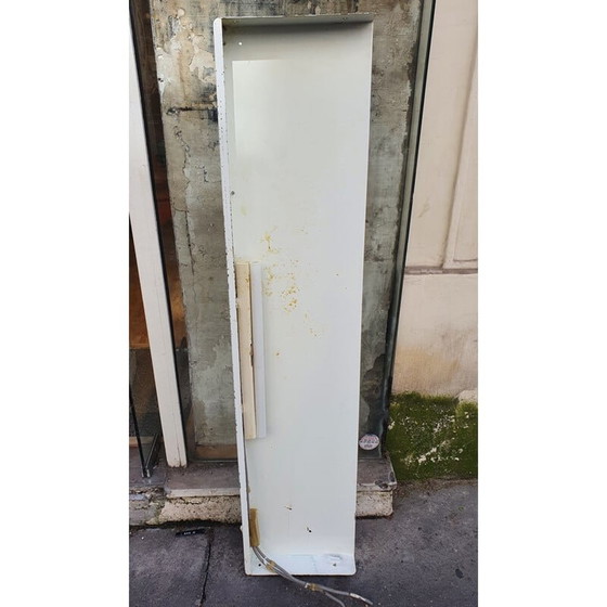 Image 1 of Vintage plank in wit gelakt metaal met verlichting, Charlotte Perriand selectie, 1965