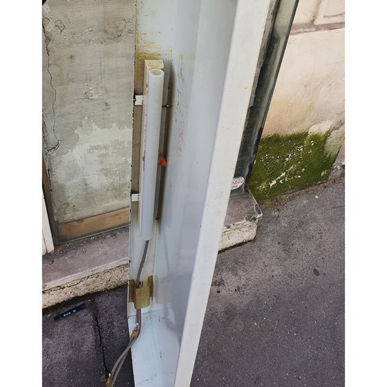 Image 1 of Vintage plank in wit gelakt metaal met verlichting, Charlotte Perriand selectie, 1965