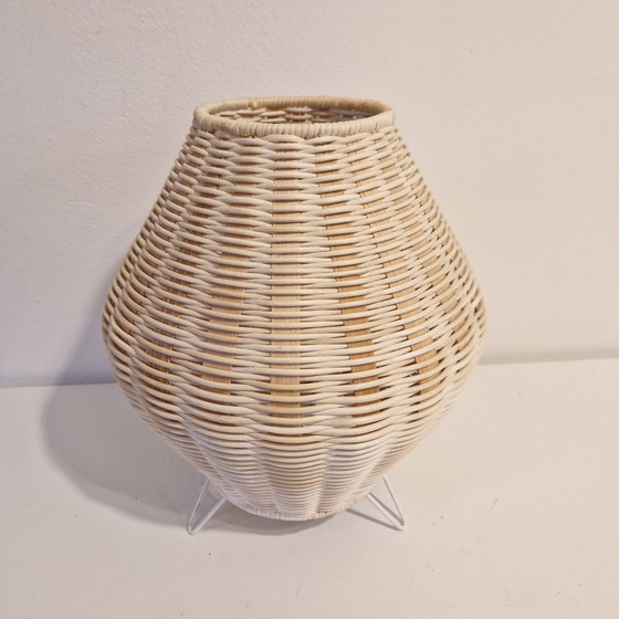 Image 1 of Vintage IKEA Rattan Tafellamp Boho Lamp