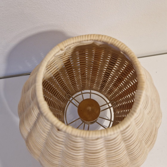 Image 1 of Vintage IKEA Rattan Tafellamp Boho Lamp