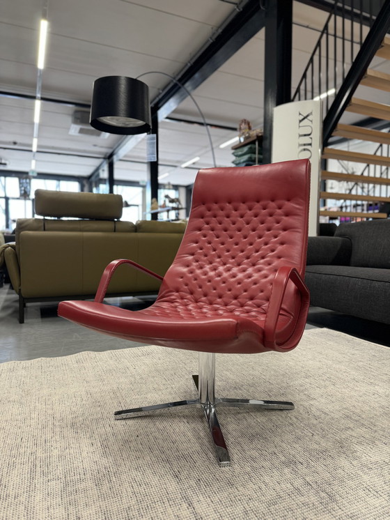 Image 1 of De Sede 51 Fauteuil rood leer 