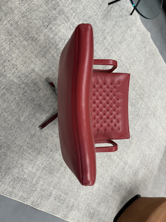 Image 1 of De Sede 51 Fauteuil rood leer 