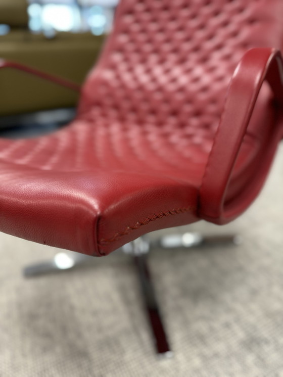 Image 1 of De Sede 51 Fauteuil rood leer 