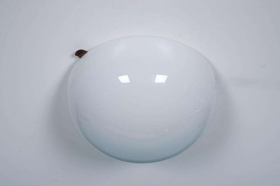 Image 1 of Vintage opaline plafondlamp Gispen, art deco ceiling lamp