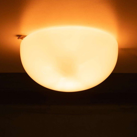 Image 1 of Vintage opaline plafondlamp Gispen, art deco ceiling lamp