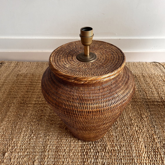 Image 1 of 2 XXXL Birma rieten rotan lampen vintage 