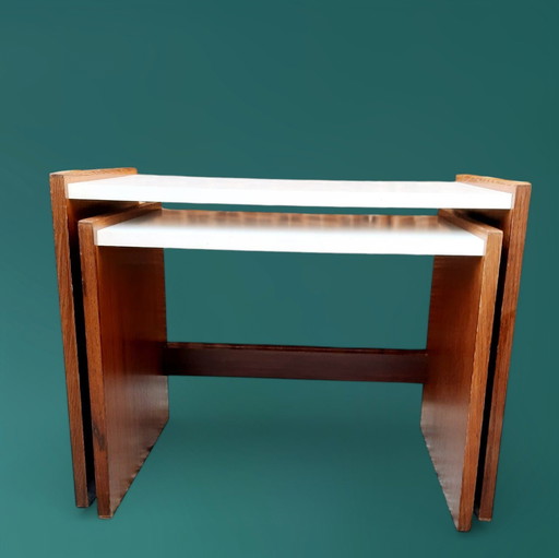 Bijzettafels Set, Design Cees Braakman Voor Pastoe, 1970S