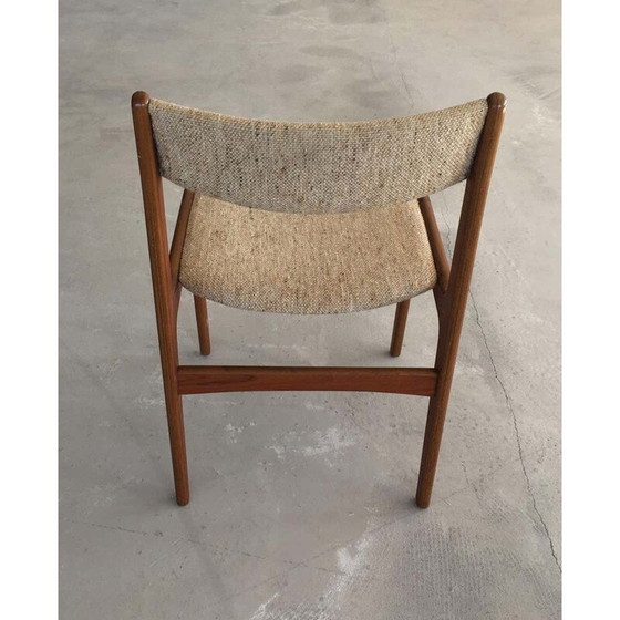 Image 1 of  Set van 4 Teakhouten Eetkamerstoelen Inc. Herstoffering Erik Buch 1960