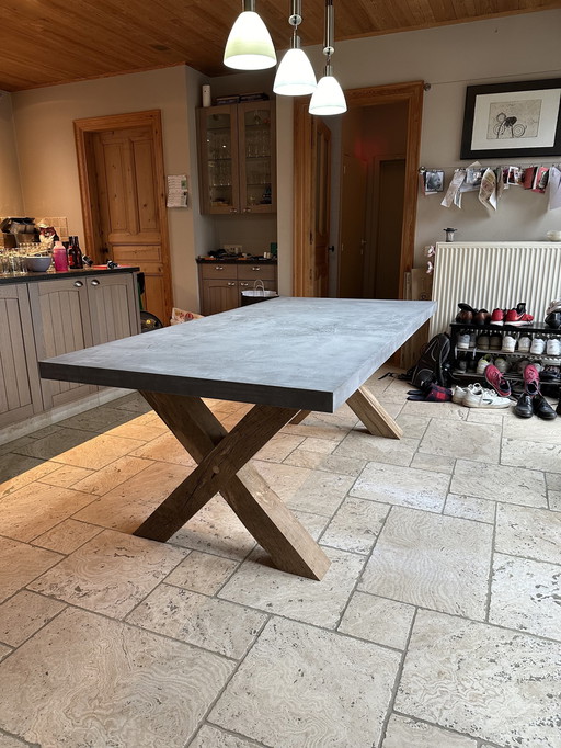 Handgemaakte Mortex Eettafel