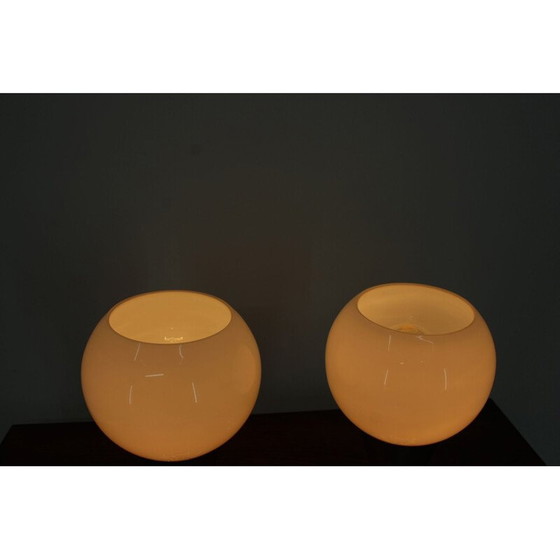 Image 1 of Paar vintage Bauhaus Art Deco tafellampen in chroom, Tsjecho-Slowakije 1930