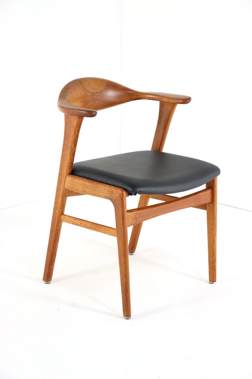 4X Erik Kirkegaard Voor Hong Stolefabrik Stoelen Model 49 Vintage