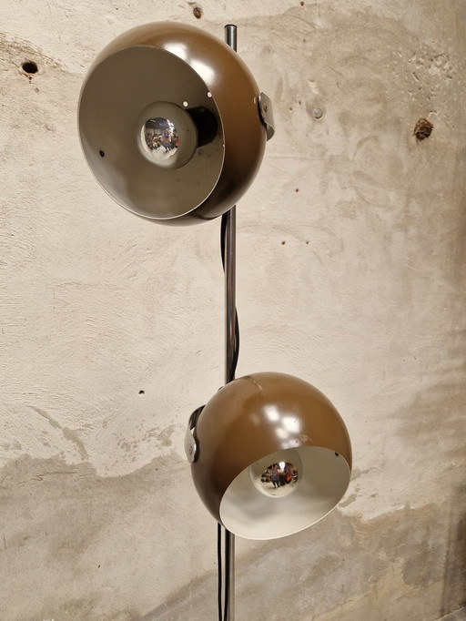 Vintage vloerlamp bollenlamp