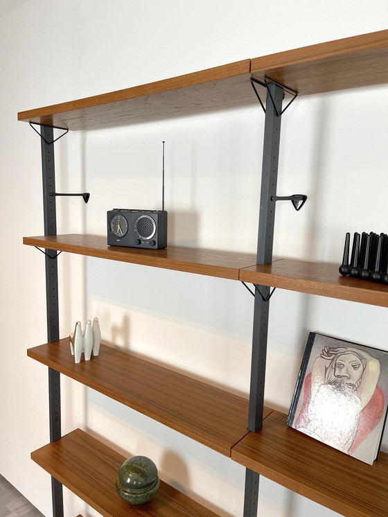 Image 1 of 60s teak rekken systeem Olof Pira Zweden