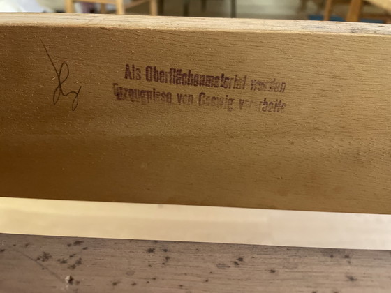 Image 1 of Mid Century tafel, uitschuifbaar en echt uniek!