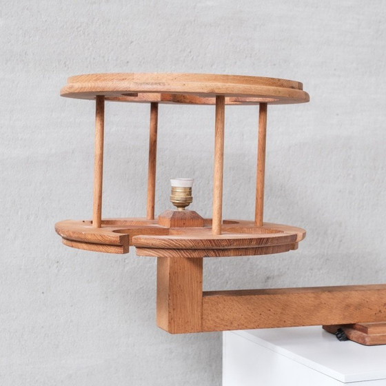 Image 1 of Vintage houten hanglamp van Guillerme en Chambron, Frankrijk 1960