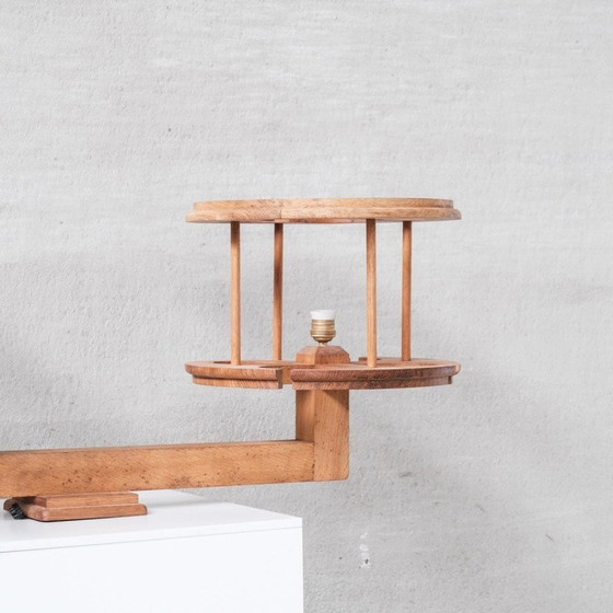 Image 1 of Vintage houten hanglamp van Guillerme en Chambron, Frankrijk 1960