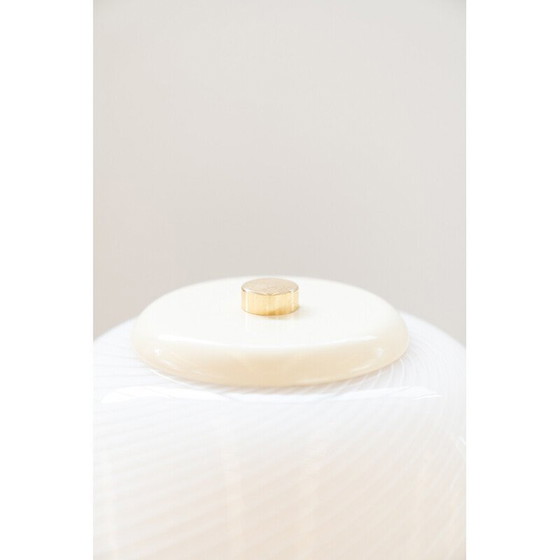 Image 1 of Vintage Space Age paddenstoel lamp in aluminium en glas van Steinhauer, 1970