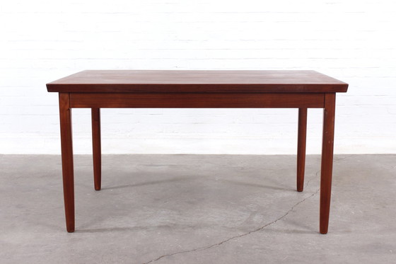 Image 1 of Vintage teakhouten tafel Deens Mid Century ontwerp jaren 50 60