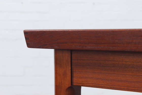 Image 1 of Vintage teakhouten tafel Deens Mid Century ontwerp jaren 50 60