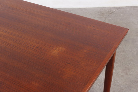 Image 1 of Vintage teakhouten tafel Deens Mid Century ontwerp jaren 50 60